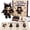 C, variant on Patchwork Skeleton Witch Girl DIY Kit, Cute Witch Doll Felt Patchwork Kit, Halloween Sewing Craft Kit for Adults & Beginner,Creative Gothic Art Craft for Skeleton Craft Fans
