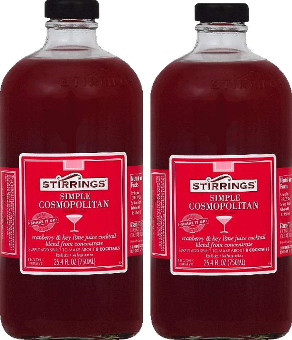 Stirrings Simple Cosmopolitan NonAlcoholic Cocktail Mix, TWO 25.4 fl
