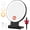 1x/30x Black, variant on 1X/30X Magnifying Mirror with Light, Double Sided Makeup Mirror with Adjustable 3 Color Light, 2000mAh Rechargeable Lighted Magnifying Mirrors with Tweezer, Foldable Travel Mirror with Rotation