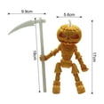 thumbnail image 6 of Eoperou 3D Printed Pumpkin Men Statue - Articulated Halloween Fidget Toy, Posable Desk Decor, 6 of 8