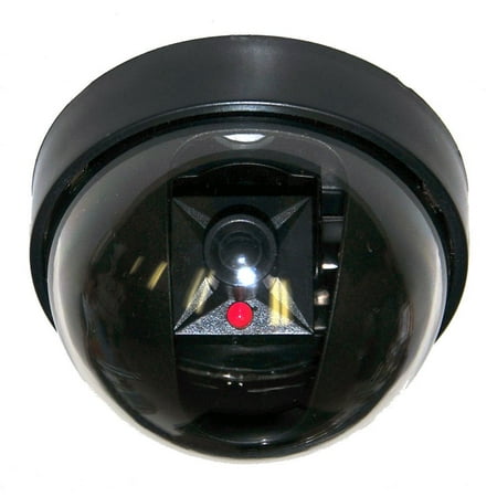 VideoSecu Dummy Fake Dome Security Camera w/ Simulated Flashing Blinking LED Light for CCTV Home Surveillance Indoor