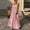 Pink, variant on Swuxness Long Dresses for Women with Sleeveless and Solid Color Tassel Elegant Party Gown