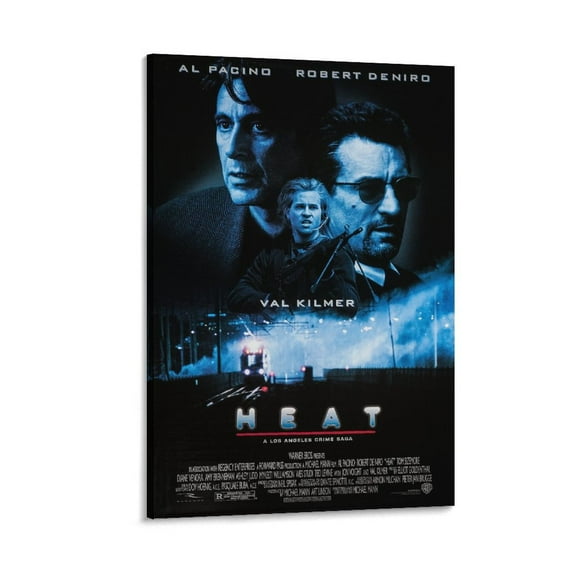 Heat Classic Movie Poster Posters Wall Art Painting Canvas Gift Living Room Prints Bedroom Decor Poster Artworks 16x24inch(40x60cm)