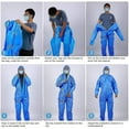 thumbnail image 3 of Combinaison de Protection Jetable Hazmat, Combinaisons Robustes pour Peintres Combinaisons en Matière Dangereuse, 3 of 3