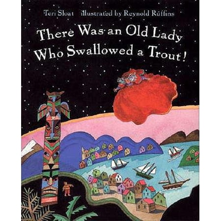 Pre-Owned There Was an Old Lady Who Swallowed a Trout! (Library Binding) 9780613881159