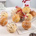 thumbnail image 4 of Juego de 6 bolas de jengibre para árbol de Navidad de 8 cm, diseño de hombrecito de jengibre, galletas de dibujos animados, bolas de Navidad, adornos colgantes, decoraciones para fiestas navideñas en, 4 of 5