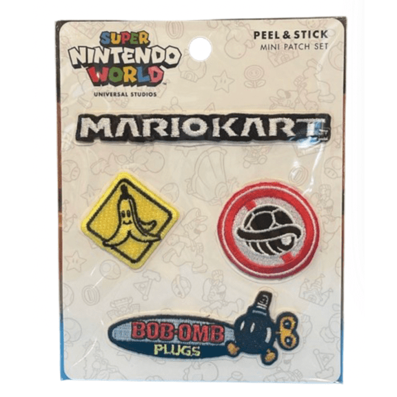 Universal Studios SUPER NINTENDO WORLD Mario Kart Mini Patch Set New With Tag