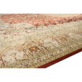 thumbnail image 3 of Pasargad Home Qum 94" x 139" Hand-Knotted Pure Silk Area Rug in Red Coral, 3 of 4