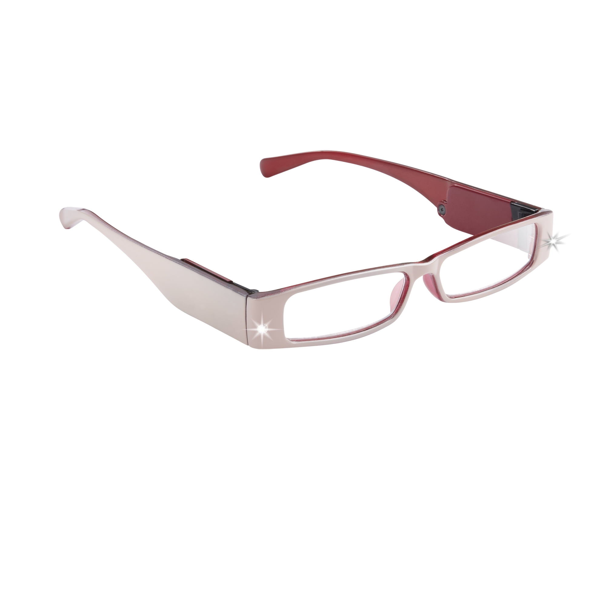 LightSpecs LightPipe Reading Glasses with LED Lights, Betsy +2.00 Power