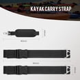 thumbnail image 2 of Sangle de Transport pour Kayak, Sangle de Transport pour Planche à Pagaie, Planches de Surf, Longboards et Kayaks, Écharpe Universelle Réglable avec Boucle Intégrée, 2 of 7