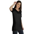 thumbnail image 2 of Inkmeso Plain Basic Tshirt Long Length Tee Short Sleeve Workout Top For Women, 2 of 9