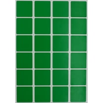 Royal Green Color Coding Square Stickers 1 inch x 1 inch -Green Adhesive Labels (25mm) - 120 Pack