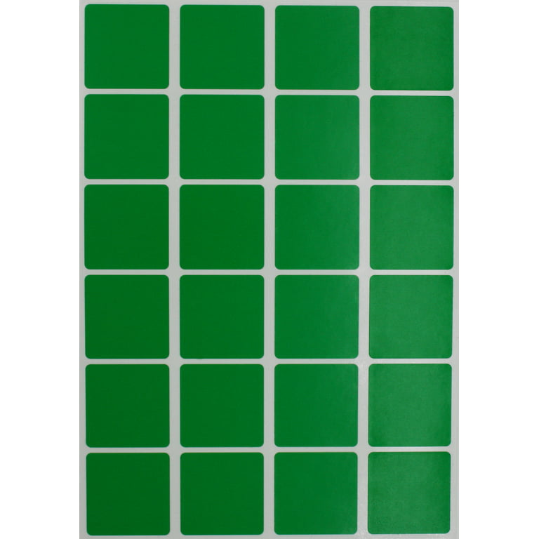 Royal Green Square Pricing Stickers 1x1 inch Color Code Label in Light Blue  25m x 25mm - 360 Pack 