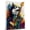 Alaskan Malamute, variant on Saint Bernard Dog Stretched Canvas Size 8x12 – Cute Saint Bernard Canvas Wall Art of Puppy Playing Bass Guitar, Perfect for Dog and Music Fans