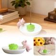 thumbnail image 2 of Desktop Ornament Decor Soft Cute Playing with Cabbage Creative Incense Aromatherapy Burner Tabletop Decoration, Desk Accessory, Resin Ornament, Ceramic Ornament, Metal Figurine, Acrylic Decor, Glass, 2 of 8