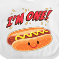thumbnail image 4 of Inktastic Im One Hot Dog First Birthday Boys or Girls Baby Bib, 4 of 4