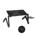 thumbnail image 1 of MesaSe Laptop Table Adjustable 15kg Notebook Stand Metal 360° Foldable Computer Holder  Rose Red  Cooling Fan, 1 of 10