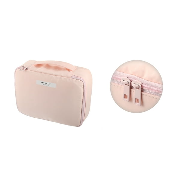 Vocoste Makeup Bag Cosmetic Travel Bag Case Large Makeup Bag Make Up Brush Organizer Bag for Women Pink 1 Pcs