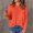 Orange, variant on WMTBSRSW Women's Lightweight Sweater Sweatshirts Loose Casual Crewneck Tunic Tops Plain Ribbed Knit Long Sleeve Pullover Jumper Hot Pink S
