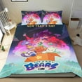 thumbnail image 1 of We Bare Bears Conjunto de sábanas temático, trío de piezas, cómodo y amigable con la piel, diseño único, regalo de decoración para el hogar para familiares, amigos y fans,140X210cm, 1 of 6