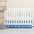 thumbnail image 4 of Washranp Crib Ruffle Skirt,Solid Color Soft Breathable Nursery Bedding Dust Pleated Cover for Bedroom, 4 of 4