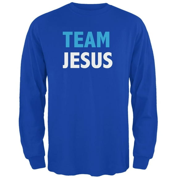 Team Jesus Royal Adult Long Sleeve T-Shirt - 3X-Large