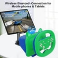 thumbnail image 2 of NBCP Wireless Racing Wheel Compatible with Nintendo Switch, PC, PS4, PS3, iOS, Android – Green, 2 of 7