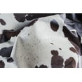 thumbnail image 2 of Natural Kobe Cowhide Rug | White & chocolate | 6'x7', 2 of 4
