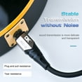 thumbnail image 3 of ikayaa DK Guitar Connecting Cable 3.0 Meters 10ft Instrument Cable Noise Reduction Audio Cable 6.35mm Male Jack Audio Cord for Electric Guitar Bass, 3 of 7