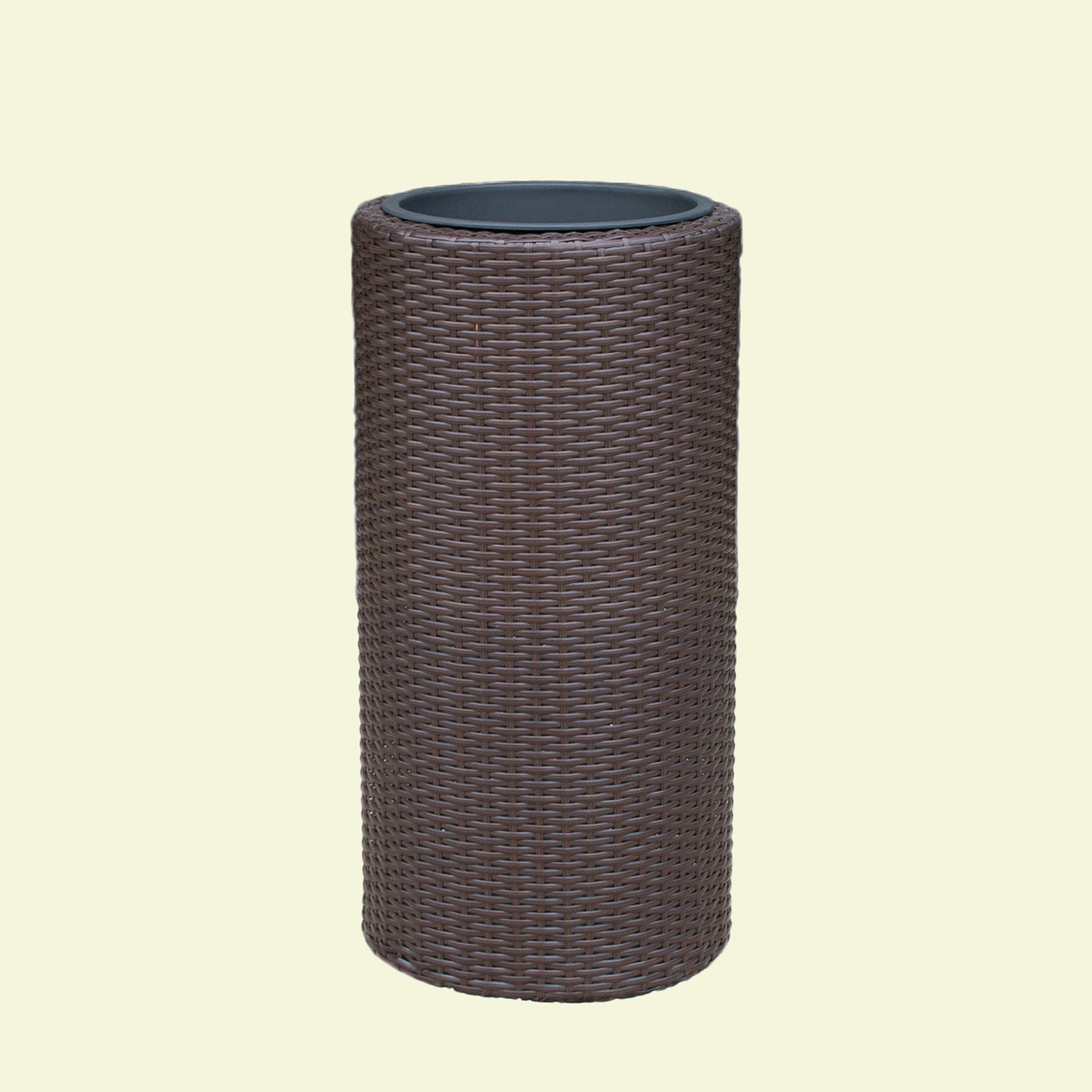 Wicker Outdoor Planter Round