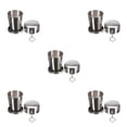 thumbnail image 1 of Bearachild Frascos de agua de acero inoxidable duraderos taza de café de viaje taza portátil agua café al aire libre vaso de té botella plegable Type1 NO1 Bearachild CBP029531, 1 of 4