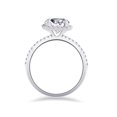 thumbnail image 2 of Certified 2 1/2Ct Cushion Halo Lab Grown Diamond Engagement Ring Gold (G/VS-SI1), 2 of 3