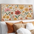 thumbnail image 5 of Boho Flower Wall Art Floral Wall Decor Framed Bloom Wall Painting Colorful Botanical Canvas Artwork for Living Room Bedroom Office 20X40 In, 5 of 10