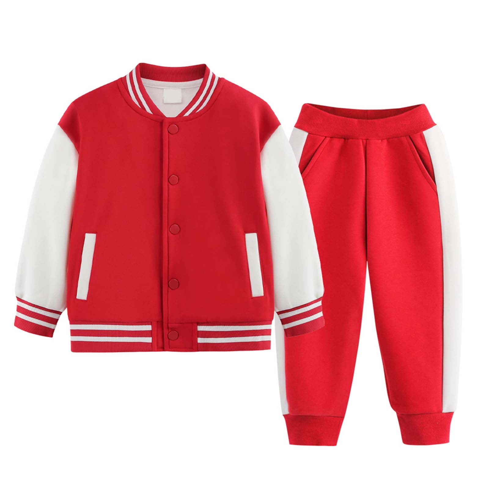 Caqnni Toddler Long Sleeve Sweater Blouse Pullover Elastic Pants Warm Baby Girl Clothes 2PCS Outfits for 12 18 24 M 1t 2t 3t 4t 5t 6t Pajamas & Dailywear Set(3-4 Years,Red)
