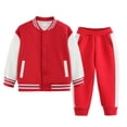 thumbnail image 5 of Caqnni Toddler Long Sleeve Sweater Blouse Pullover Elastic Pants Warm Baby Girl Clothes 2PCS Outfits for 12 18 24 M 1t 2t 3t 4t 5t 6t Pajamas & Dailywear Set(3-4 Years,Red), 5 of 5