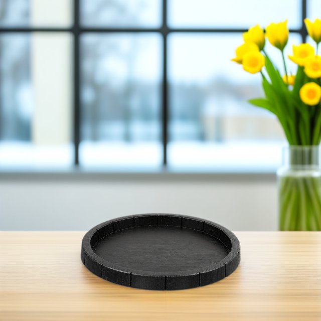 COSMOBETTY Bowl Plástico Negro Para Reptiles Con Compacto Y Limpieza Fácil