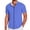 Light Blue, variant on Men's Polo Shirts Short Sleeve Zipper Tees Shirts Loose Fit Pink Mens Summer Beach Polo Shirts
