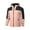 Pink, variant on Men's Waterproof Windproof Outdoor Colorblock Zip-Up Jacket with Zipper Pockets (for Hiking & Camping), Black, Size L