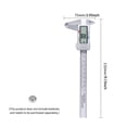 thumbnail image 4 of 6inch Digital Vernier Calipers Lcd Electronic Caliper, Carbon Fiber Gauge, Height Measuring Tools Instruments Micrometer ,Accurate Measurement, 4 of 6