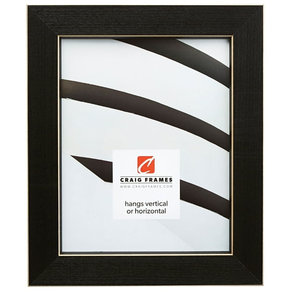 Craig Frames Shaker 276, 16x20 inch Picture Frame, Black Solid Wood