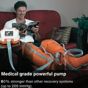 AIR RELAX AR-1 Professional Compression Boots, FDA Cleared Leg Recovery System, Medical Grade Recovery Boots and Pump, 3 Therapy Modes 4 Chambers, For Circulation in Legs and Muscle Recovery