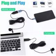 thumbnail image 5 of 23 Feet USB Lavalier Lapel Microphone with Clip-on Omnidirectional Condenser Computer Mic Plug & Play for Laptop,PC,Mac,Desktop for YouTube,Zoom,Streaming,Video Recording,Podcasting with USB C Adapter, 5 of 8
