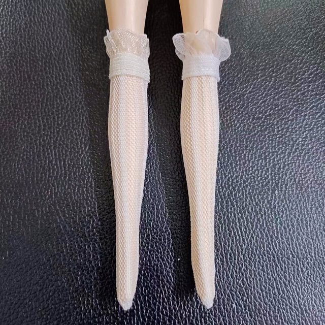 Calcetines de juguete de 6 puntos, vestido de muñeca, princesa americana, hilo largo, tubo de tela de encaje, bebé SD BJD, calcetines de seda con forma de corazón, pantalones