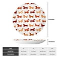 thumbnail image 2 of Balery Dachshund Walking Print Bone China Decorative Plate Ceramic Dinner Plates Art Crafts with Display Stand-10in, 2 of 6