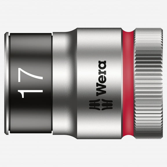 Wera 003737 Zyklop Socket with 1/2" Drive with Holding Function - 17mm