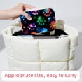 thumbnail image 6 of Dog Paw Print Velvet Portable Travel Organizer with Removable Compartment - Gift with Bracelet Holder, Jewelry Box, and Jewelry Organizer, 6 of 7