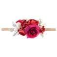 thumbnail image 3 of Cintas Para El Pelo De Bebé, Diademas De Nailon Con Flores Para Niña Pequeña, Corona De Flores Artificiales, Diademas Para Bebé, Envoltura Para La Cabeza De Fotografía Para Niñas Recién Nacidas seitruly BA001512-01, 3 of 6