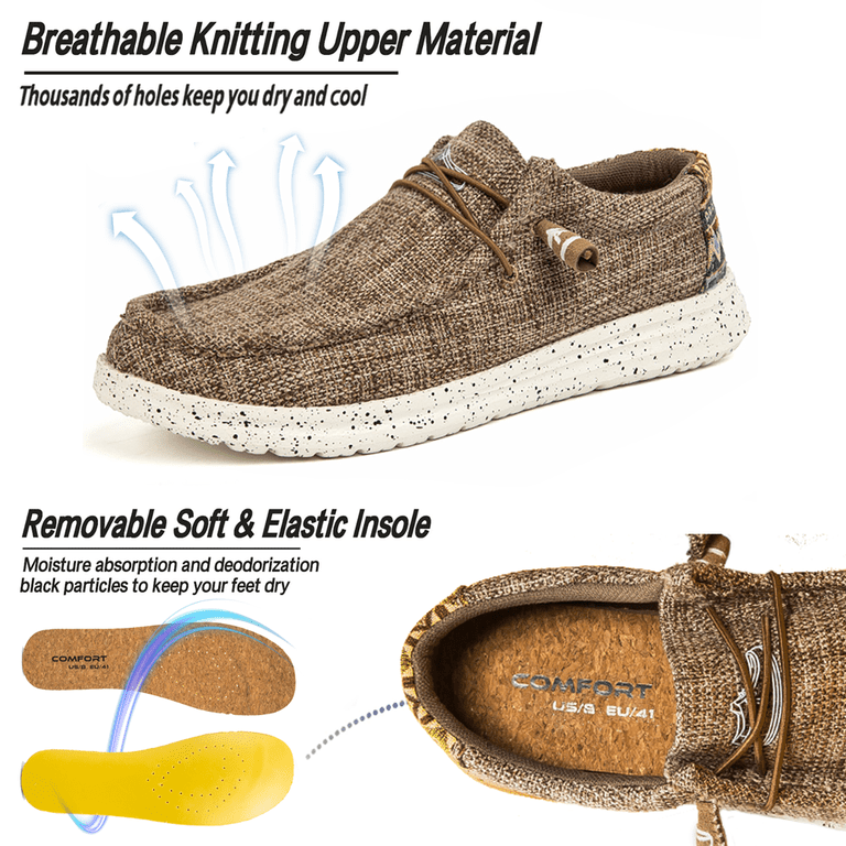 Mens Casual Canvas Slip-on Loafers Shoes Men Lightweight  display picture 2