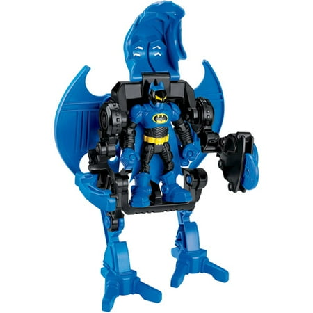 Fisher-Price Hero World Superfriends Batman and Exosuit Action Figure Play Set