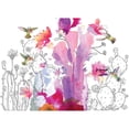 thumbnail image 2 of Evalia Designs 18x14 Black Modern Framed Museum Art Print Titled - Desert Hummingbirds I, 2 of 4